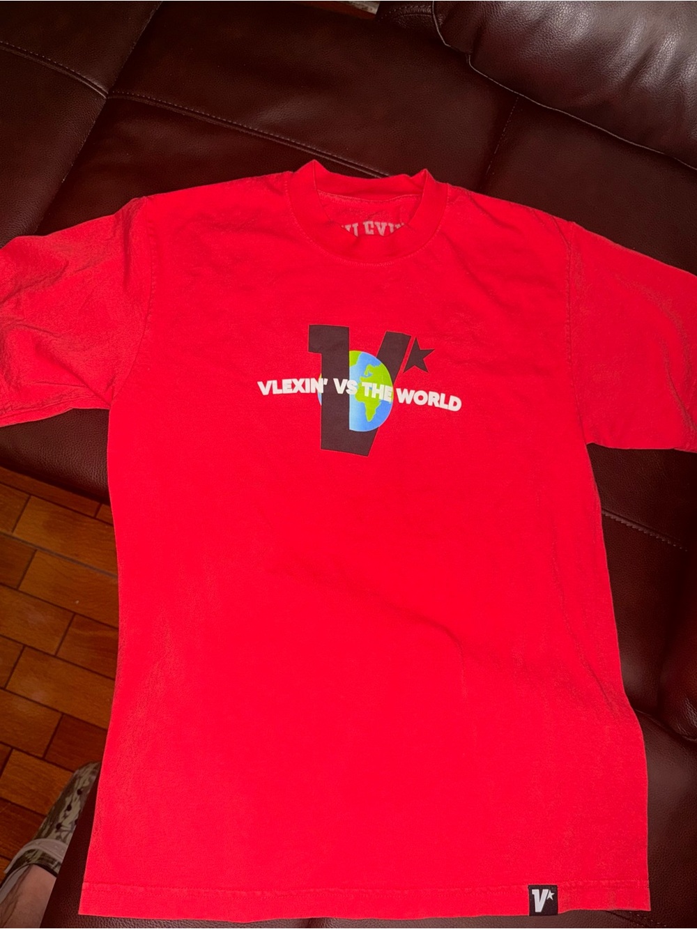Vlexin Brand Red Graphic Short Sleeve Tee